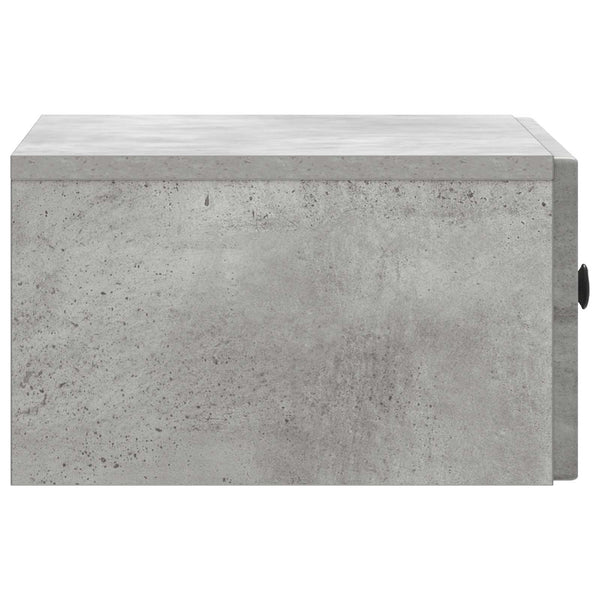 Yöpöytäkaappi Betoninharmaa 49 x 34,5 x 20 cm Tekninen puu