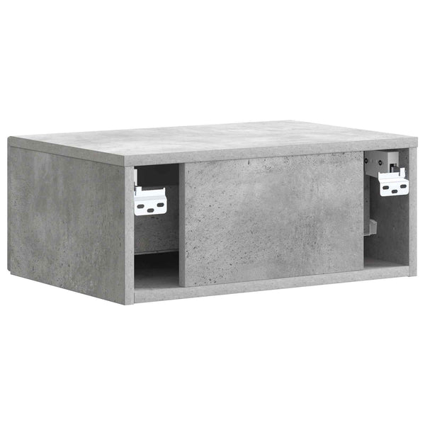 Yöpöytäkaappi 2 kpl Betoninharmaa 49 x 34,5 x 20 cm