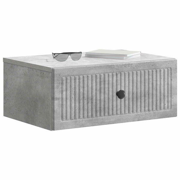 Yöpöytäkaappi 2 kpl Betoninharmaa 49 x 34,5 x 20 cm
