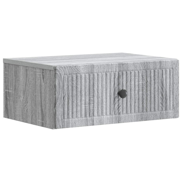 Yöpöytäkaappi 2 kpl Harmaa sonoma 49 x 34,5 x 20 cm