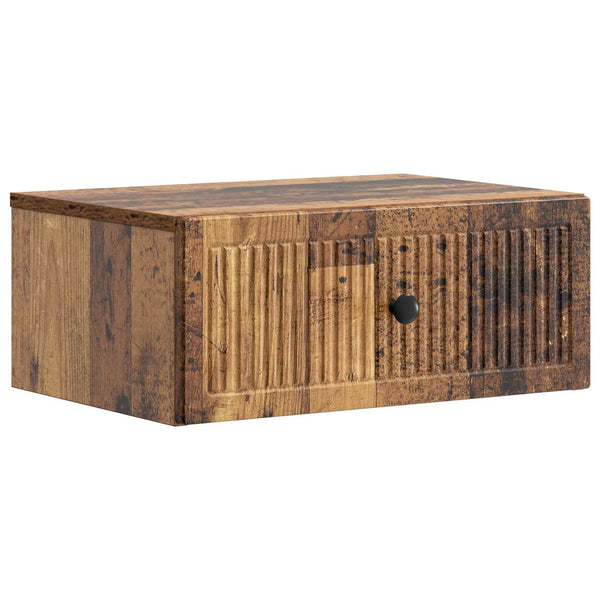 Yöpöytäkaappi 2 kpl Vanha puu 49 x 34,5 x 20 cm Tekninen puu