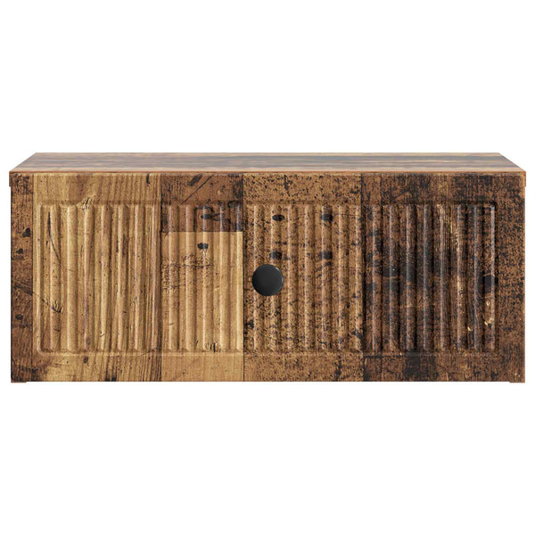 Yöpöytäkaappi 2 kpl Vanha puu 49 x 34,5 x 20 cm Tekninen puu