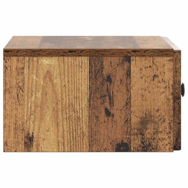 Yöpöytäkaappi 2 kpl Vanha puu 49 x 34,5 x 20 cm Tekninen puu
