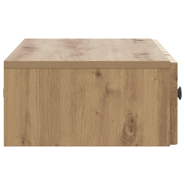 Seinälle Asennettava Sivupöytä 87,5 x 34,5 x 17 cm Tekninen puu