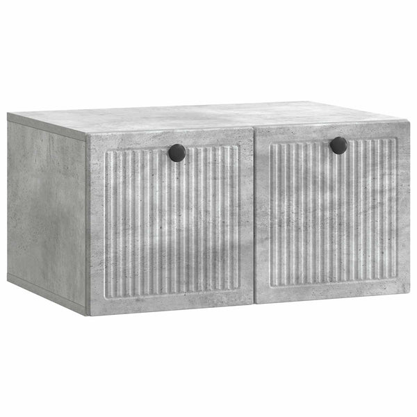Seinälle asennettava TV-kaappi Betoninharmaa 59,5 x 41 x 30 cm