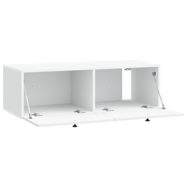 Seinälle asennettava TV-kaappi valkoinen 98 x 41 x 30 cm