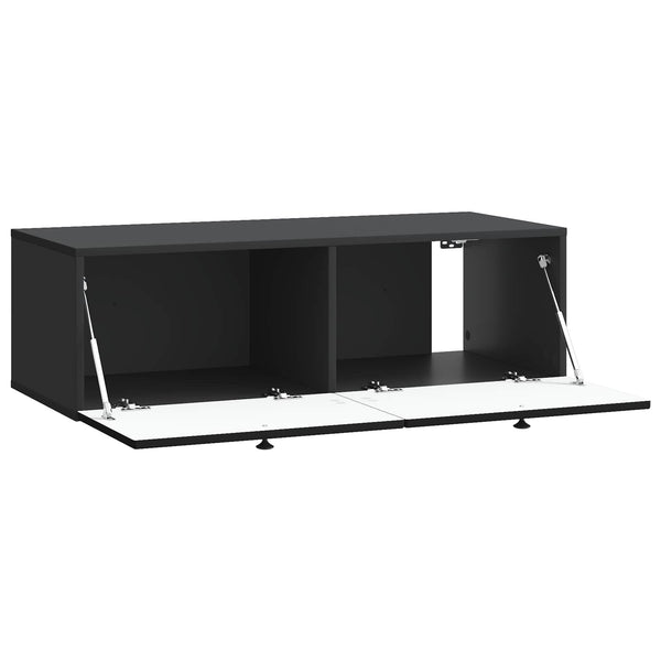 Seinälle asennettava TV-kaappi Musta 98 x 41 x 30 cm