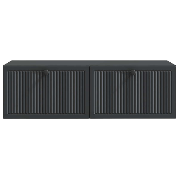 Seinälle asennettava TV-kaappi Musta 98 x 41 x 30 cm