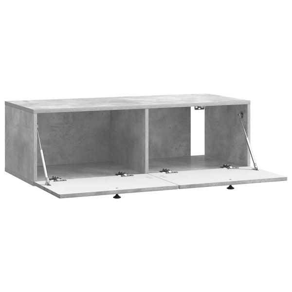 Seinälle asennettava TV-kaappi Betoninharmaa 98 x 41 x 30 cm
