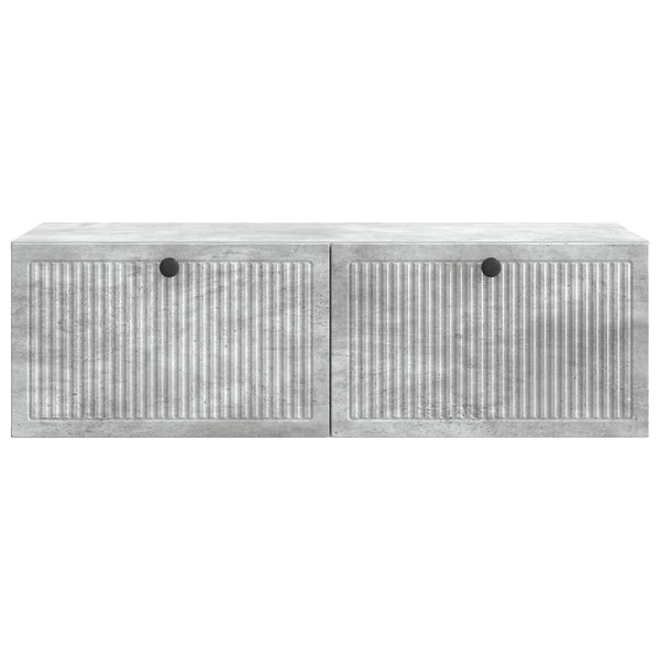 Seinälle asennettava TV-kaappi Betoninharmaa 98 x 41 x 30 cm