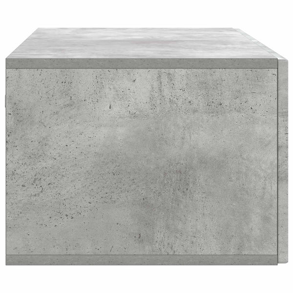 Seinälle asennettava TV-kaappi Betoninharmaa 98 x 41 x 30 cm
