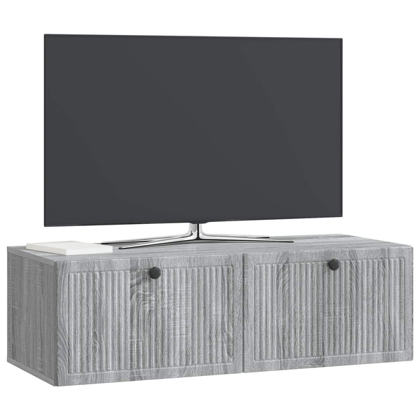 Seinälle asennettava TV-kaappi Harmaa sonoma 98 x 41 x 30 cm