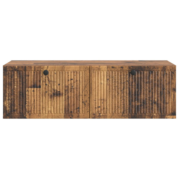 Seinälle asennettava TV-kaappi Vanha puu 98 x 41 x 30 cm