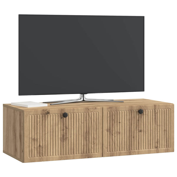 Seinälle asennettava TV-kaappi 98 x 41 x 30 cm Artisaanitammi