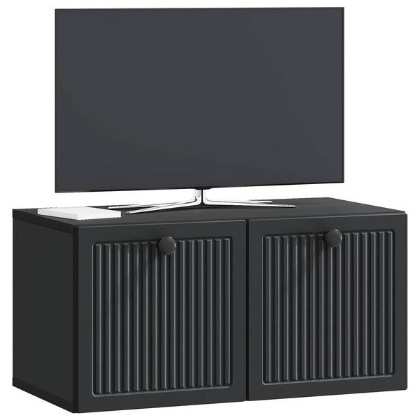 Seinälle asennettava TV-kaappi Musta 59,5 x 31 x 30 cm