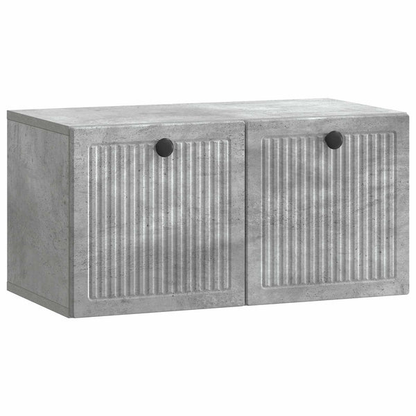 Seinälle asennettava TV-kaappi Betoninharmaa 59,5 x 31 x 30 cm