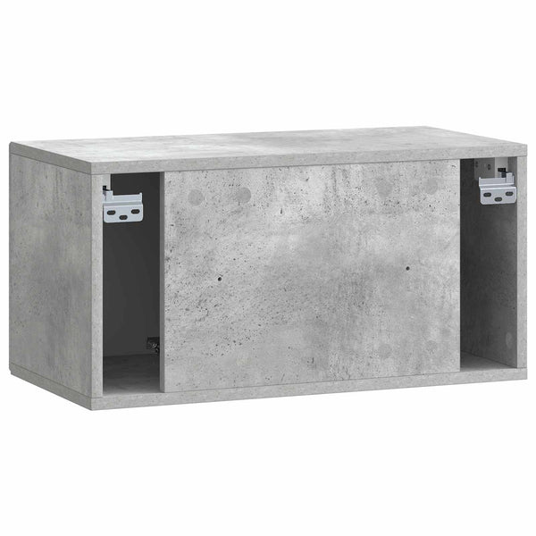 Seinälle asennettava TV-kaappi Betoninharmaa 59,5 x 31 x 30 cm