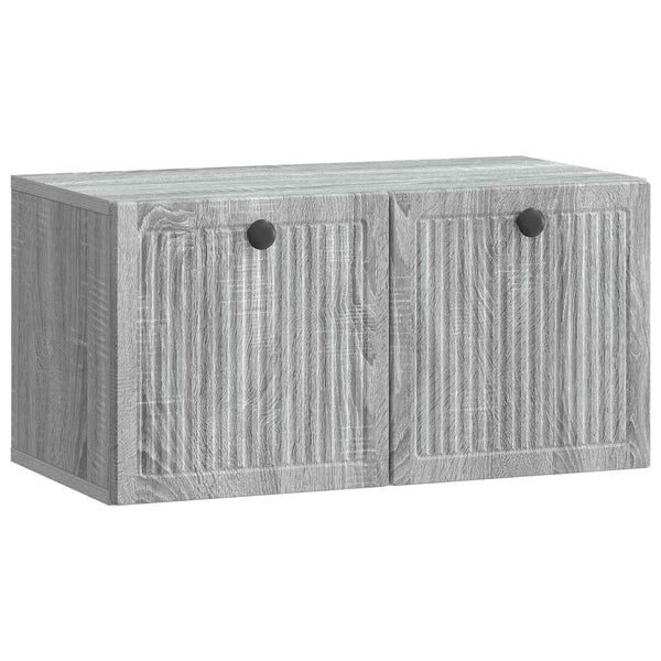 Seinälle asennettava TV-kaappi Harmaa sonoma 59,5 x 31 x 30 cm