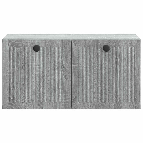 Seinälle asennettava TV-kaappi Harmaa sonoma 59,5 x 31 x 30 cm