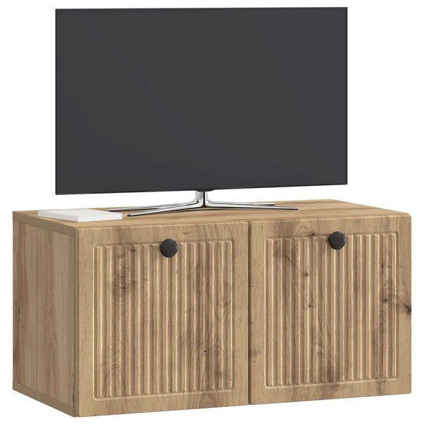 Seinälle asennettava TV-kaappi 59,5 x 31 x 30 cm Artisaanitammi