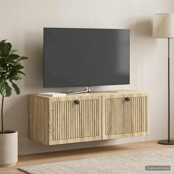 Seinälle asennettava TV-kaappi Sonoma-tammi 78,5 x 31 x 30 cm
