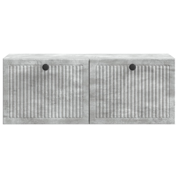 Seinälle asennettava TV-kaappi Betoninharmaa 78,5 x 31 x 30 cm