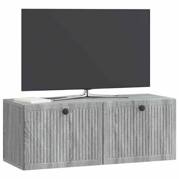 Seinälle asennettava TV-kaappi Harmaa sonoma 78,5 x 31 x 30 cm