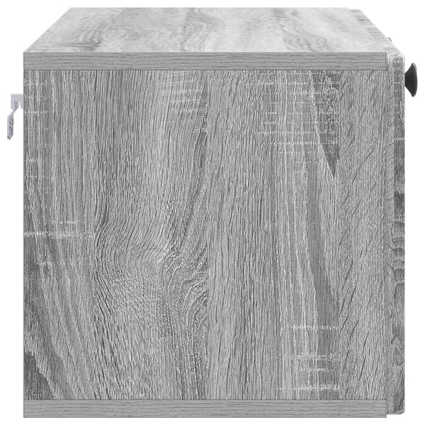 Seinälle asennettava TV-kaappi Harmaa sonoma 78,5 x 31 x 30 cm