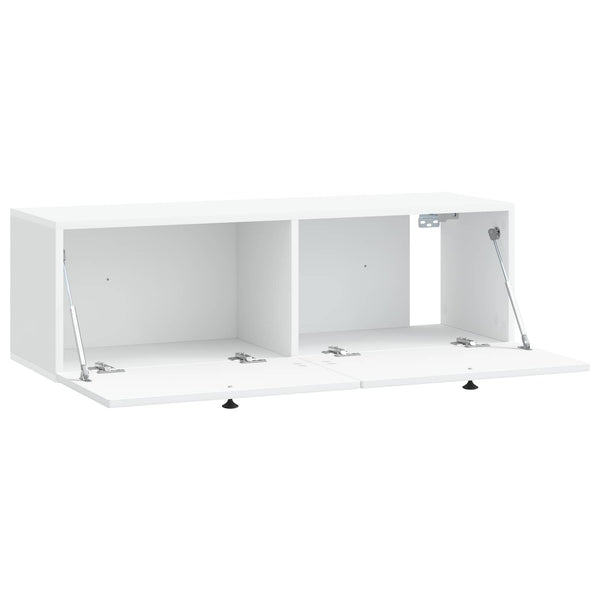 Seinälle asennettava TV-kaappi valkoinen 98 x 31 x 30 cm