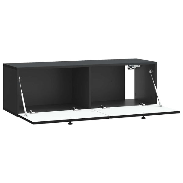 Seinälle asennettava TV-kaappi Musta 98 x 31 x 30 cm