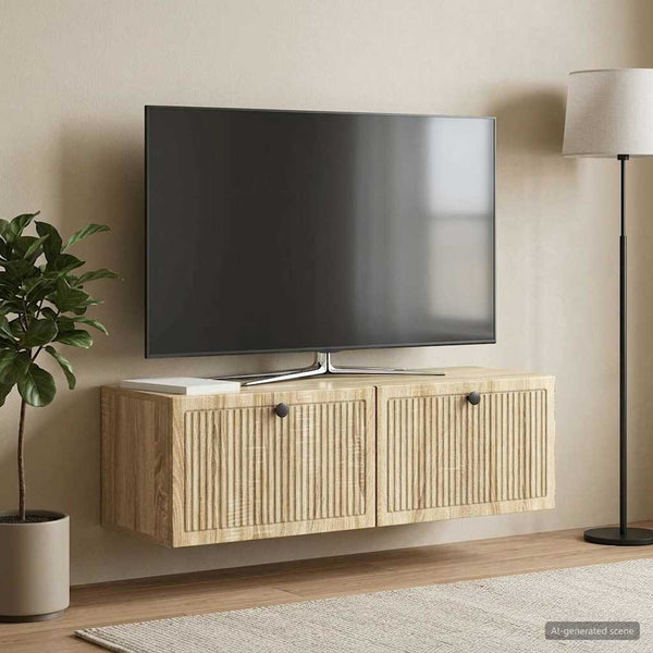 Seinälle asennettava TV-kaappi Sonoma-tammi 98 x 31 x 30 cm