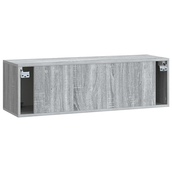 Seinälle asennettava TV-kaappi Harmaa sonoma 98 x 31 x 30 cm