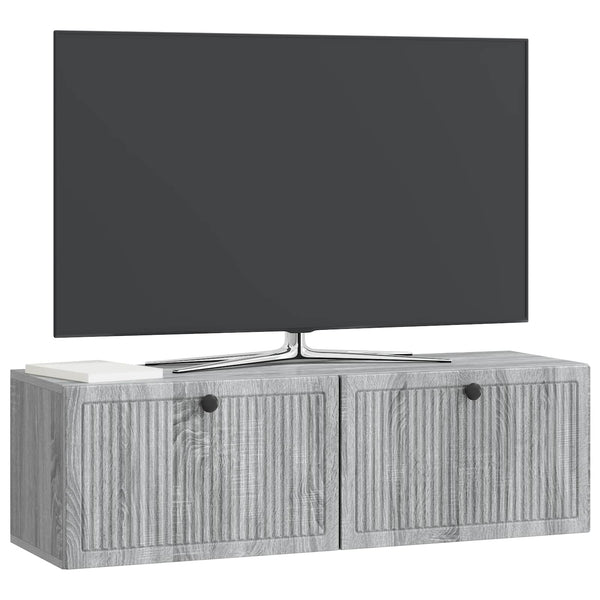 Seinälle asennettava TV-kaappi Harmaa sonoma 98 x 31 x 30 cm