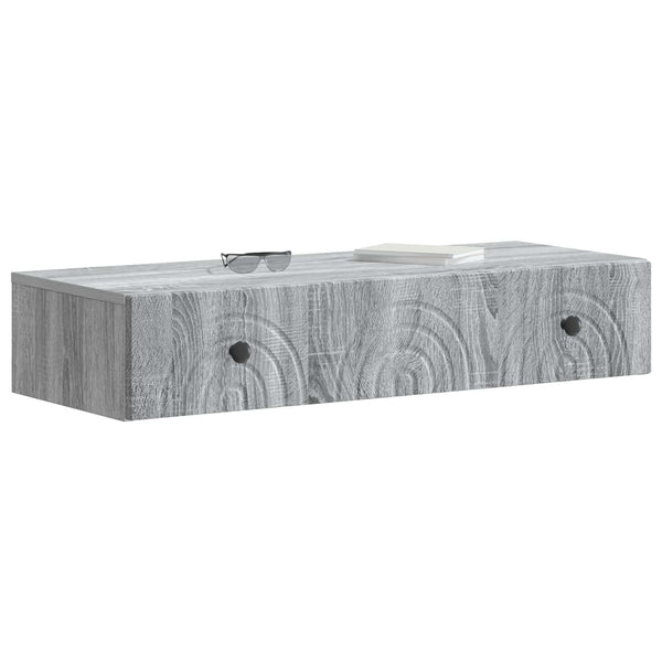 Seinälle Asennettava Sivupöytä 87,5 x 34,5 x 17 cm Tekninen puu
