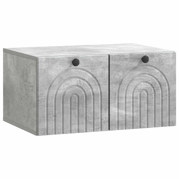 Seinälle asennettava TV-kaappi Betoninharmaa 59,5 x 41 x 30 cm