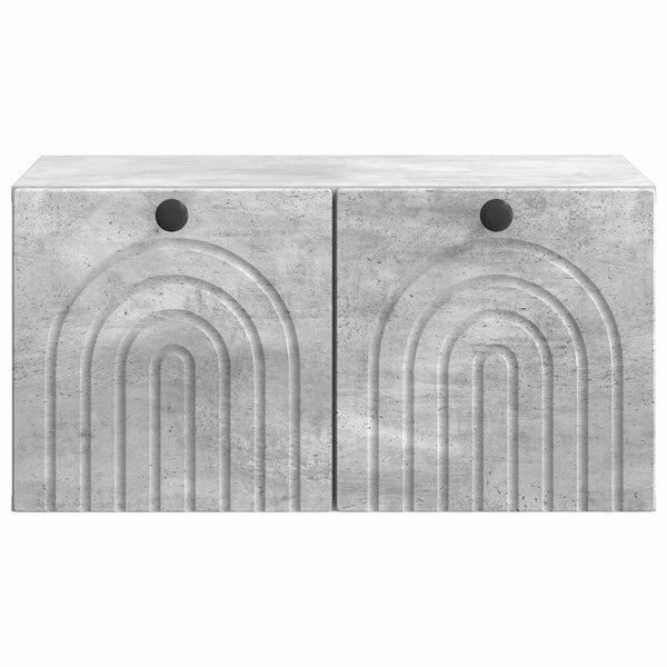 Seinälle asennettava TV-kaappi Betoninharmaa 59,5 x 41 x 30 cm
