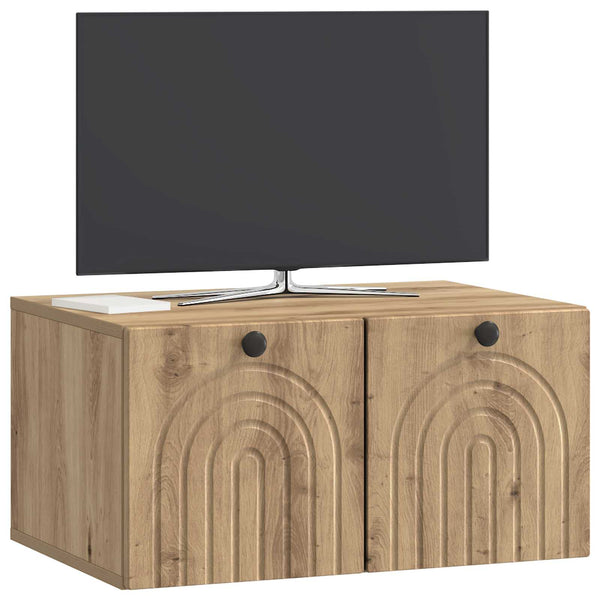 Seinälle asennettava TV-kaappi 59,5 x 41 x 30 cm Artisaanitammi