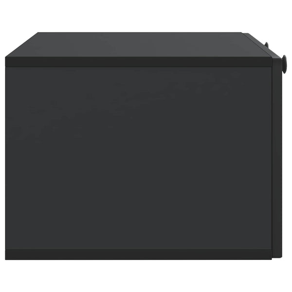 Seinälle asennettava TV-kaappi Musta 78,5 x 41 x 30 cm
