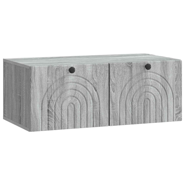 Seinälle asennettava TV-kaappi Harmaa sonoma 78,5 x 41 x 30 cm