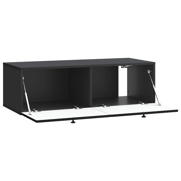 Seinälle asennettava TV-kaappi Musta 99 x 41 x 30 cm