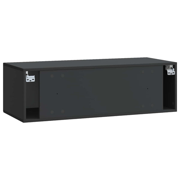 Seinälle asennettava TV-kaappi Musta 99 x 41 x 30 cm