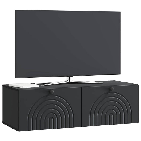 Seinälle asennettava TV-kaappi Musta 99 x 41 x 30 cm
