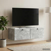 Seinälle asennettava TV-kaappi Betoninharmaa 99 x 41 x 30 cm