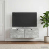 Seinälle asennettava TV-kaappi Betoninharmaa 99 x 41 x 30 cm