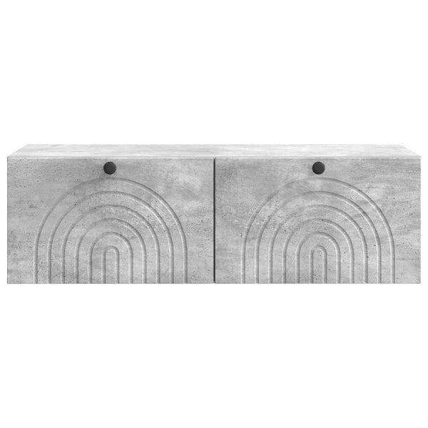 Seinälle asennettava TV-kaappi Betoninharmaa 99 x 41 x 30 cm