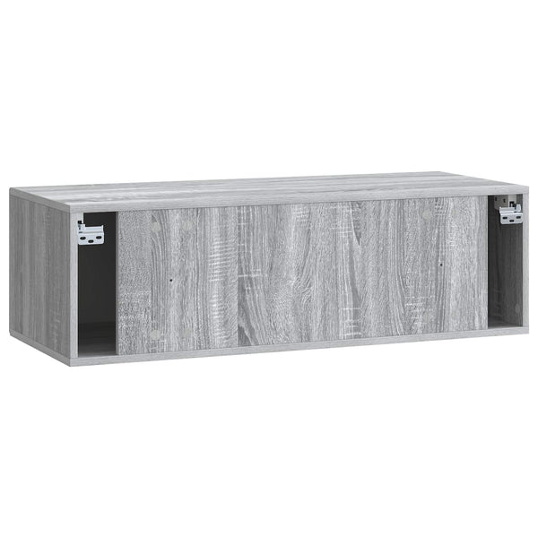 Seinälle asennettava TV-kaappi Harmaa sonoma 99 x 41 x 30 cm
