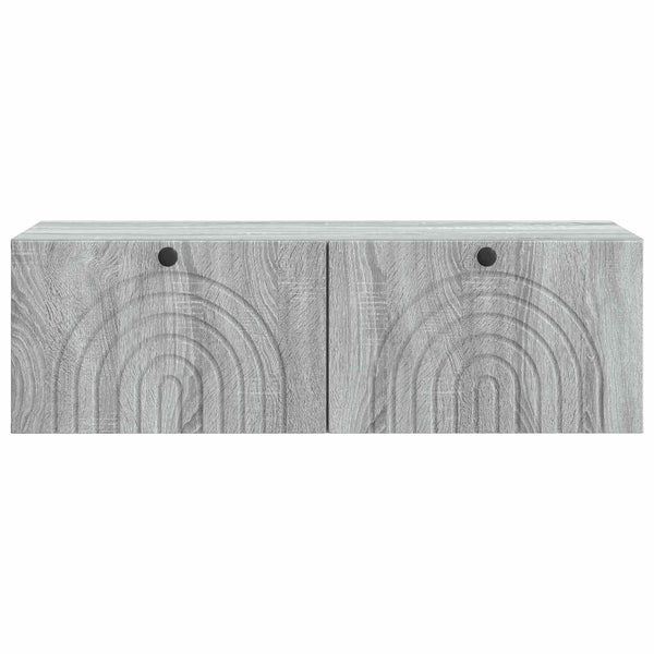 Seinälle asennettava TV-kaappi Harmaa sonoma 99 x 41 x 30 cm