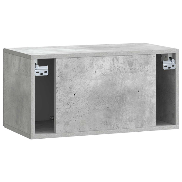 Seinälle asennettava TV-kaappi Betoninharmaa 59,5 x 31 x 30 cm
