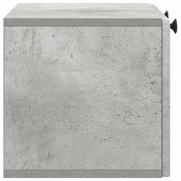 Seinälle asennettava TV-kaappi Betoninharmaa 59,5 x 31 x 30 cm