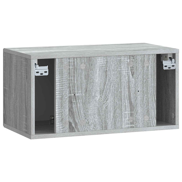 Seinälle asennettava TV-kaappi Harmaa sonoma 59,5 x 31 x 30 cm